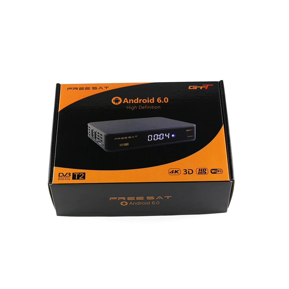 Freesat GTT Android 6,0 ТВ декодер HD S905D 1gbram 8gbrom DVB-T/T2/кабель HD цифровой кабель HD телевидение dvb DVB-C кабельный приемник
