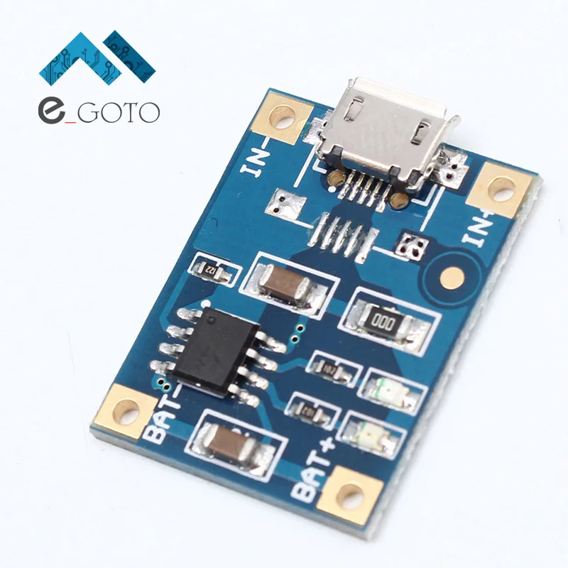 ICSA005A Micro USB Интерфейс TP4056 1A Батарея зарядки Модуль Зарядное устройство доска |