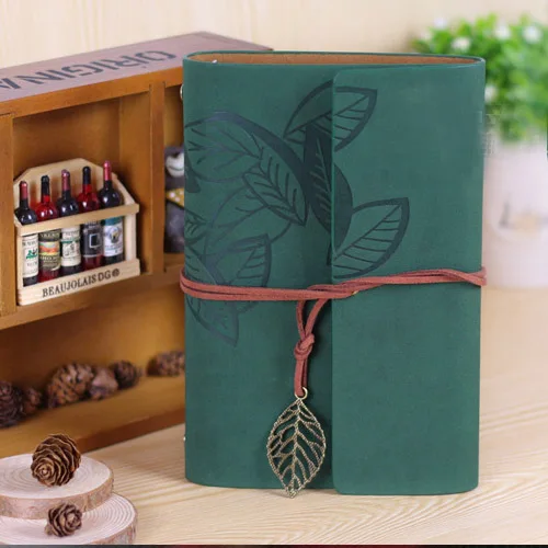 A6 Dark Green Горячие блокноты и журнальные бумаги 80 листов крафт А6 эскиз дневник спираль записная книжка кожа офисные и школьные принадлежности подарок - Цвет: A6 Dark Green