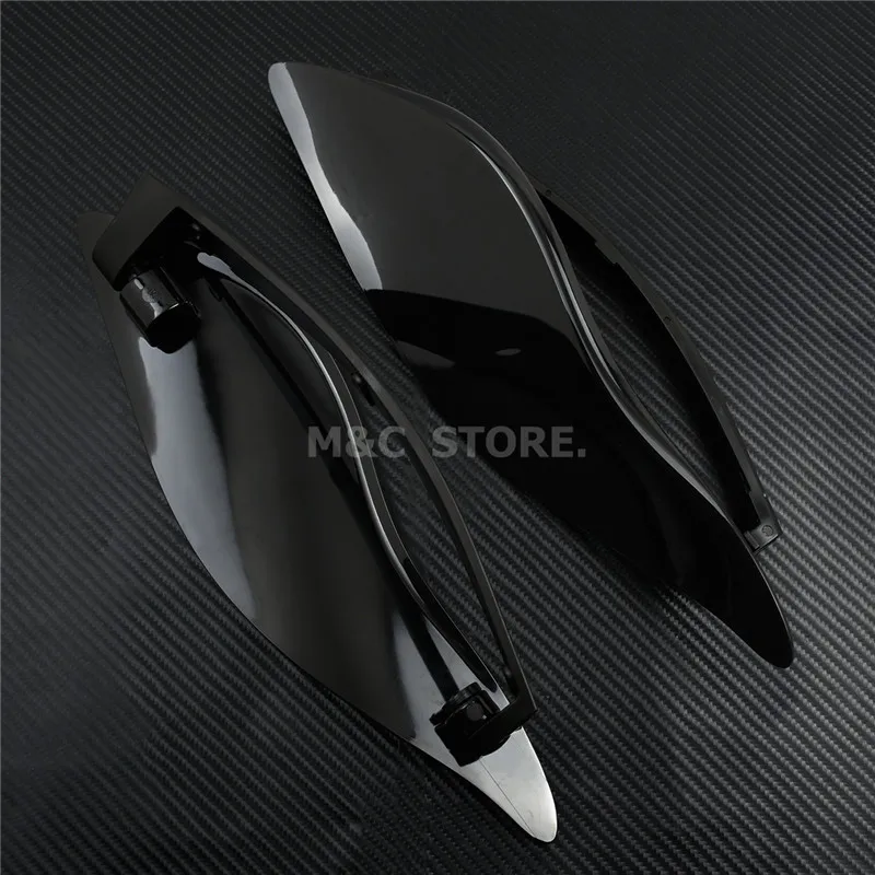 Регулируемые дефлекторы воздуха боковые крылья с черными комплектами креплений