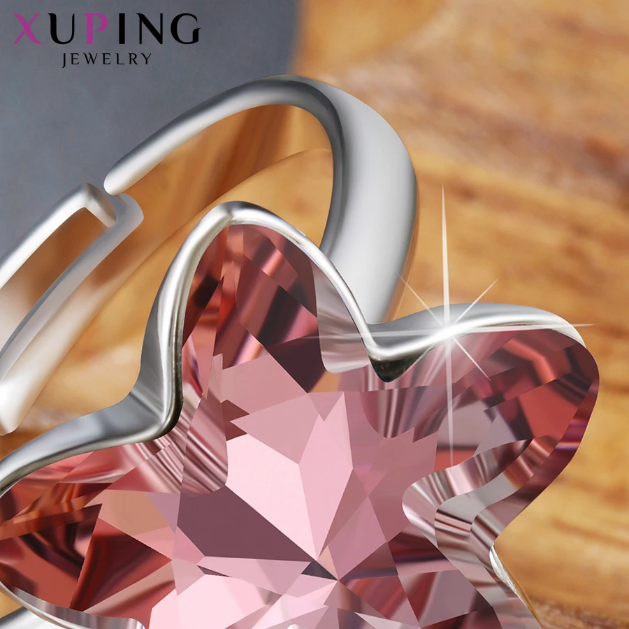 Ювелирные украшения xuping форма пентаграммы кольцо Изысканные кристаллы от Swarovski новейшие идеальные рождественские подарки M62-10011