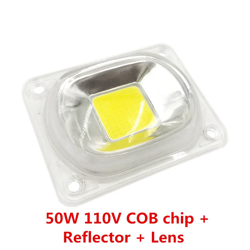 1 Набор из светодиодный COB чип с рассеивателем 20W 50W 300W Смарт-микросхема 110 V/230 V для Светодиодный прожектор светильник DIY нужен радиатор для охлаждения - Испускаемый цвет: 50W 110V