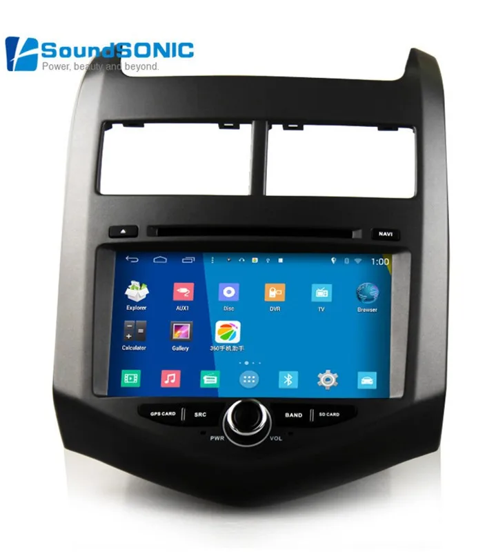Для Chevrolet Aveo Соник Android 4.4 Авто Радио GPS навигационной автомобильный DVD