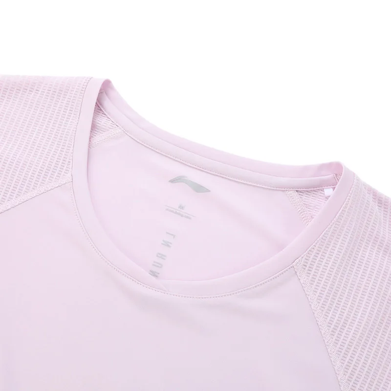 Женские футболки для бега Li-ning 100% полиэстер удобные с подкладкой li ning ATSN152 WTS1433 |
