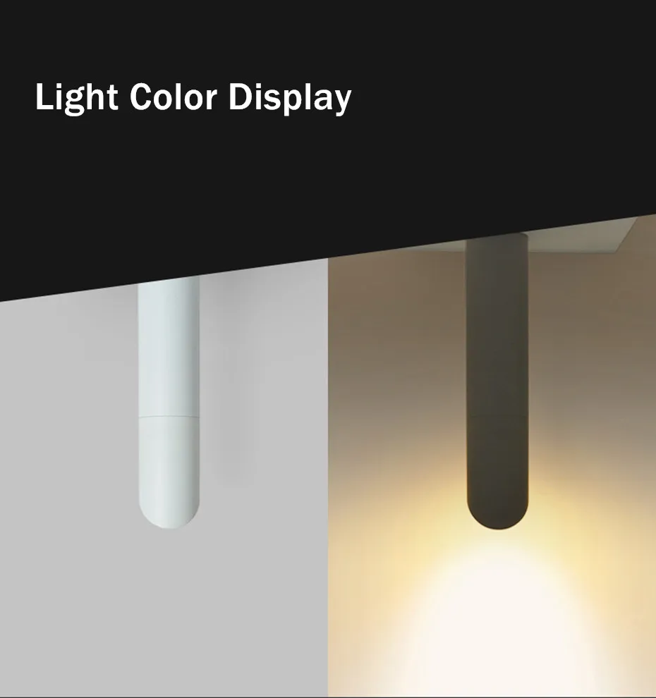 LED Surface Mounted down light 7W Cord lamps Kitchen Company Table Pipe Tube led recessed lights Dining Room Bar Spot light