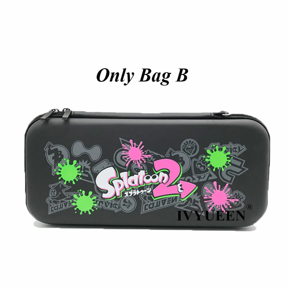 Only Bag B IVYUEEN, 7 в 1, сумка для переноски пульта NS, закаленное стекло, пленка и кристалл, Жесткий Чехол, аналоговый колпачок для большого пальца - Цвет: Only Bag B