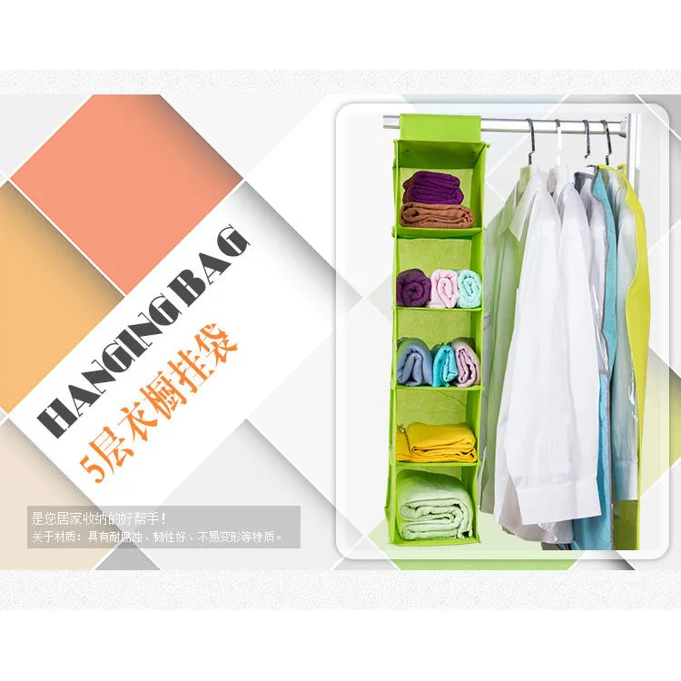 Модная подвесная сумка для хранения одежды шкаф 5 слойная хранения|hanging storage