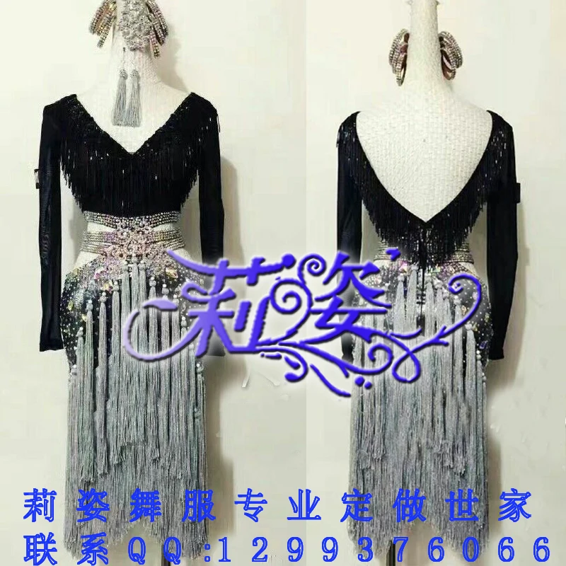

LATIN RHYTHM SALSA BALLROOM DANCE DRESS COMPETITION - SIZE S, M, L