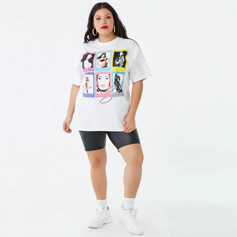 Футболка женская с забавным принтом батальных размеров 7XL 6XL 5XL лето 2019|Футболки| |