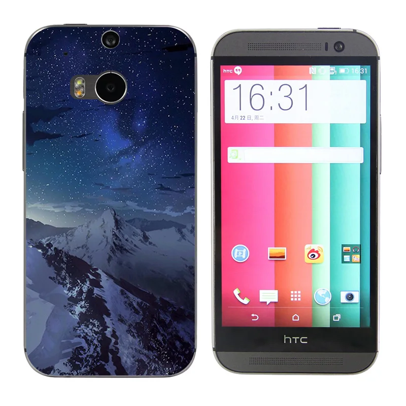 Чехол для телефона чехол HTC One M8 M8s задней панели из силикона и ТПУ с принтом