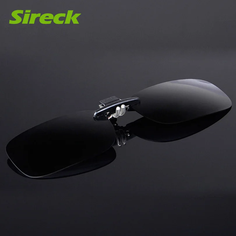 SGL002BK Black Sireck откидные поляризованные солнцезащитные очки на застежке, очки для близорукости, мужские и женские очки для ночного видения, UV400, очки для велосипеда, рыбалки, солнцезащитные очки - Цвет: SGL002BK Black