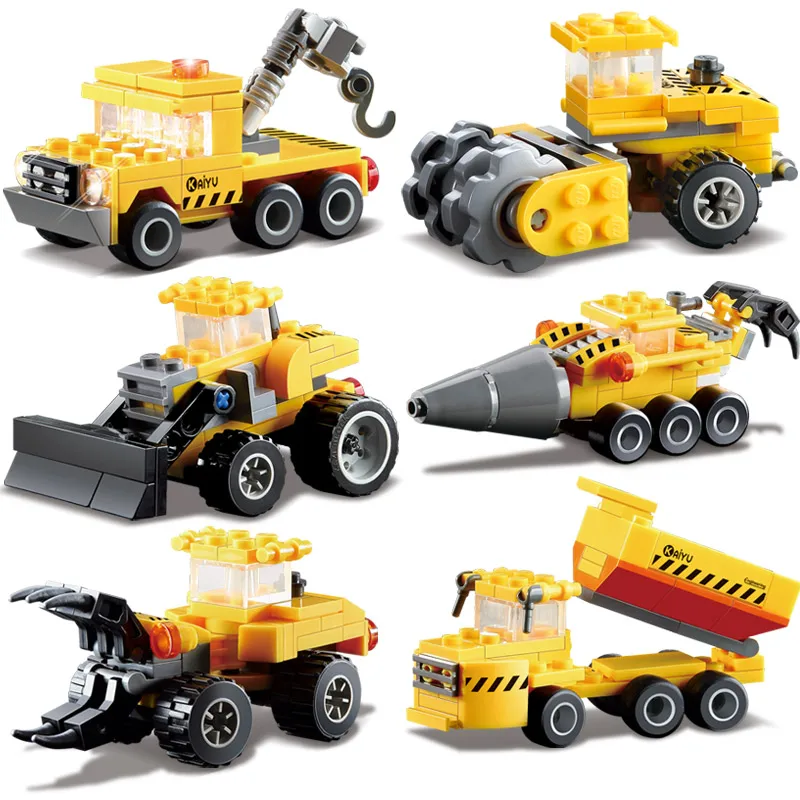 Compatible KAZI Blocks City Construction Digging Engineering Vehicles Trans Toys Robot Model action figure building bricks | Игрушки и
