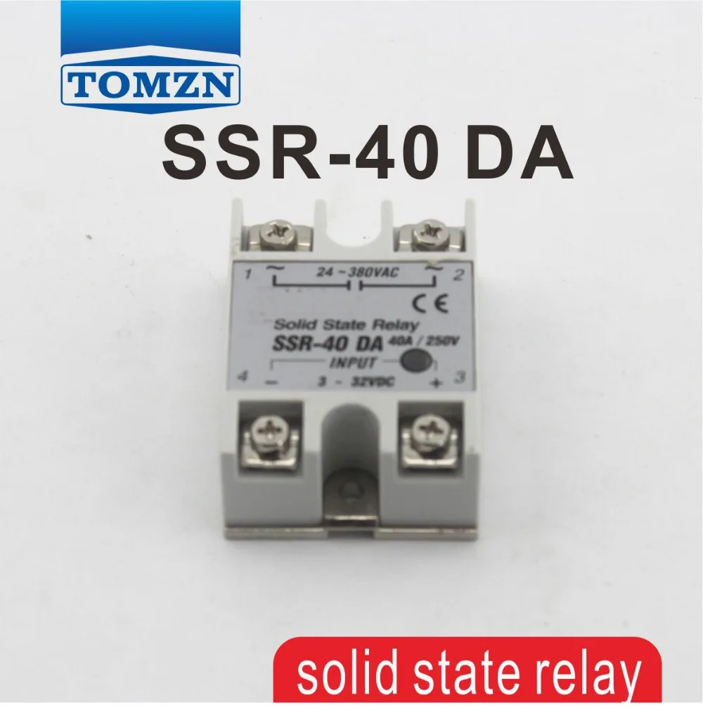 

40DA SSR input 3-32V DC load 24-380V AC single phase AC solid state relay