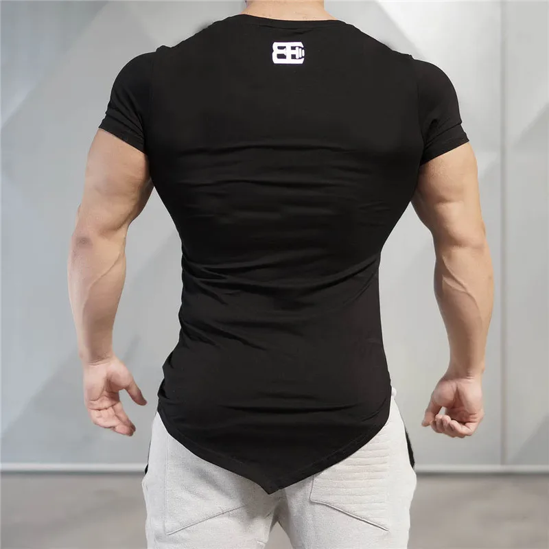 Мужская футболка Rashgard GYM, быстросохнущая Спортивная футболка для бега, Мужская футболка для фитнеса, спортивная одежда для спортзала, уличная футболка для тренировок