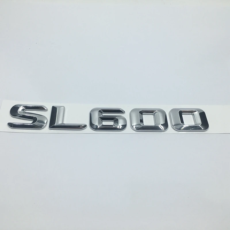 Задняя эмблема для багажника значки с хромированными буквами SL 600 Mercedes R230 R231