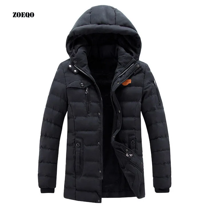 ZOEQO  New Fashion canada Winter jacket Men Thickening Casual Cotton Jacket Outwear Breathable fashion warm Coat parkas men