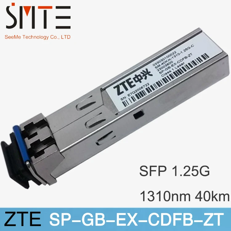 

ZTE SP-GB-EX-CDFB-ZT одномодовый модуль SFP-1.25G-1310nm-40km