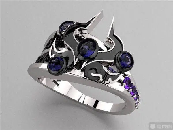 Ювелирные изделия из стерлингового серебра S925, обручальные кольца LoL Master Ionia The Dark дурака синдра, кольцо из игры, ювелирные изделия, подарочное кольцо для девушки, подруги