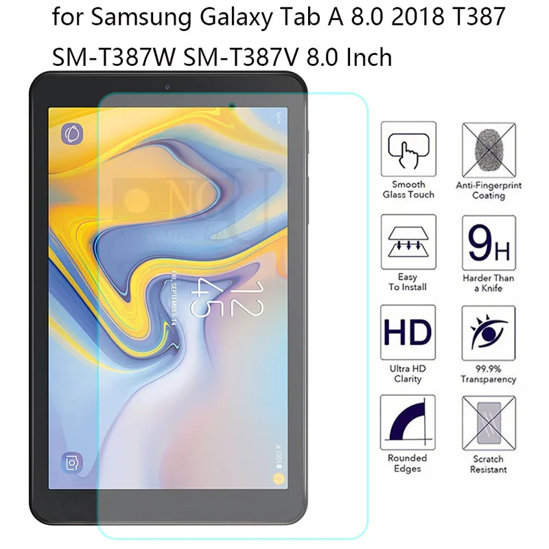 

Tempered Glass for Samsung Galaxy Tab A 8.0 2018 T387 Screen Protector Film for SM-T387W SM-T387V 8.0 Inch Tablet Glass Film
