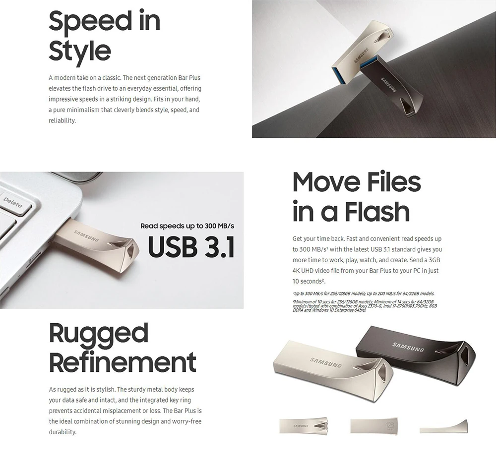 SAMSUNG USB3.1 USB флеш-накопитель 32 ГБ, 64 ГБ, 128 г 256 в металлическом корпусе мини флеш-накопитель Pendrive Memory Stick хранения устройство U диска 150 МБ/с