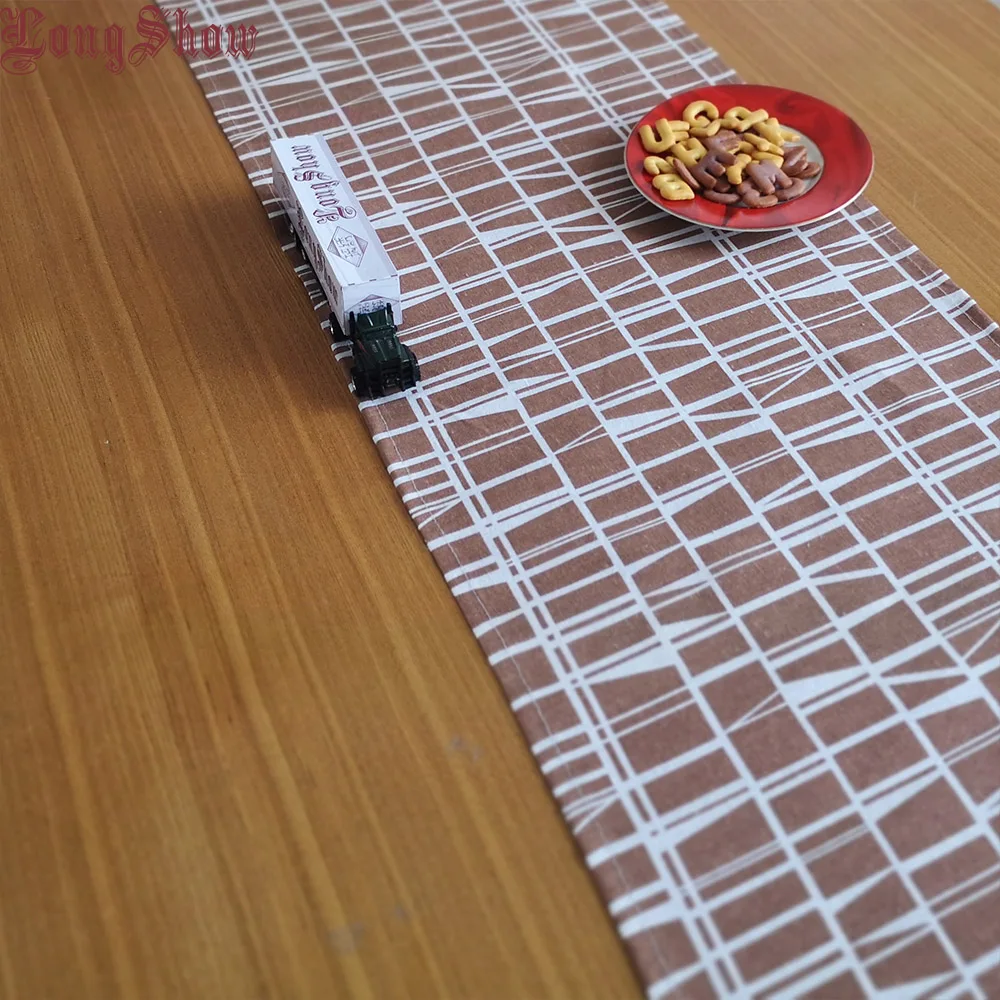 Новинка 2019 кофейная цветная скатерть с геометрическим узором свежий стиль