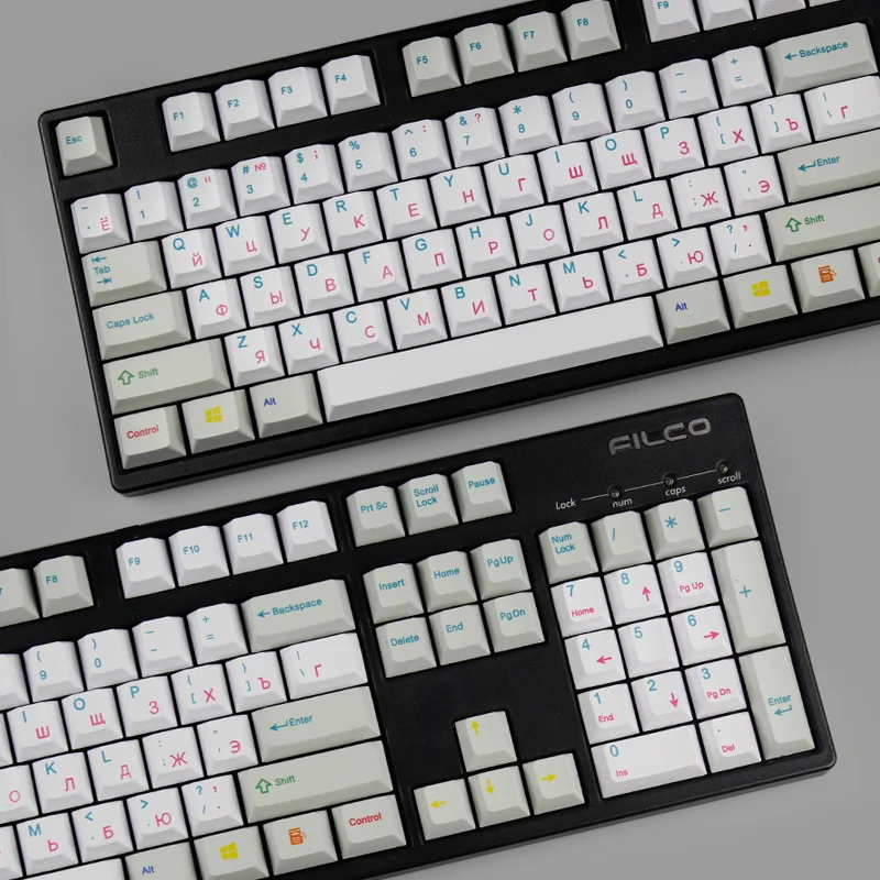 153 клавиш pbt keycap dye subbed 2u 1,75 u shift iso ключи для cherry mx механическая клавиатура полный набор русский keycap