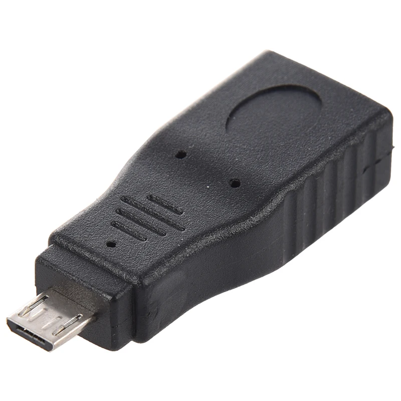 Адаптер OTG (On - The Go) USB A вогнутый к mini B выпуклый черный #8 | Электроника