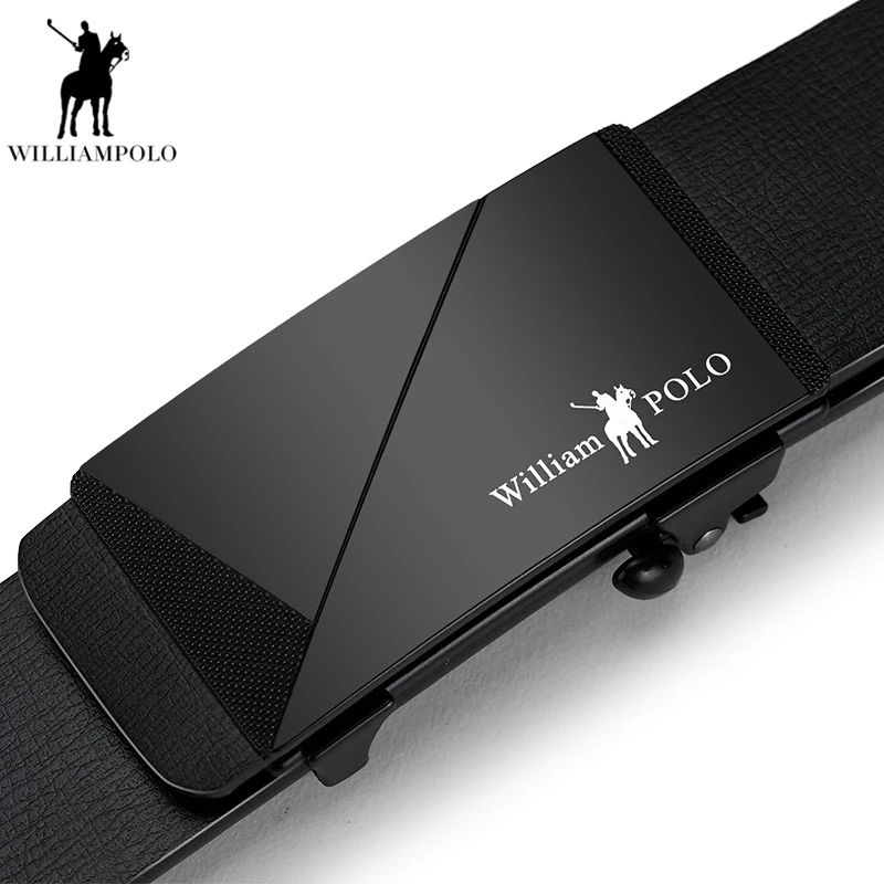Williampolo модные Для мужчин кожаный ремень Автоматическая пряжка Мужской