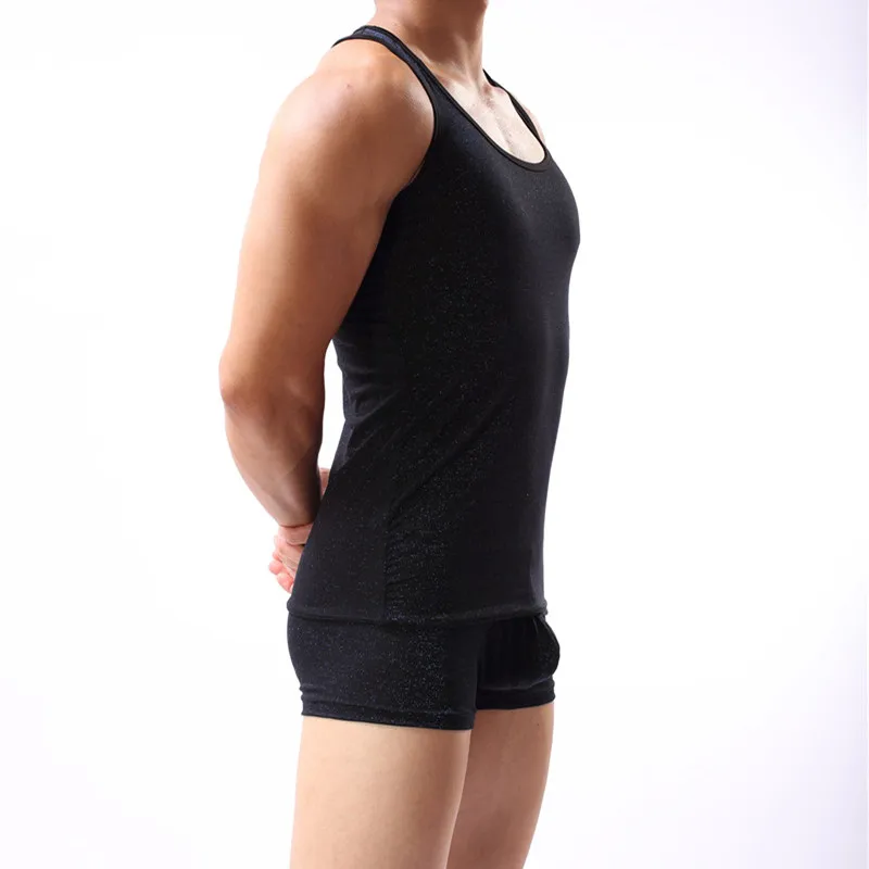 Undershirts Male Tanks Underwear Spring and Summer New Fashion Comfortable Vest Solid Mens Undershirts Nightwear Sleepwear