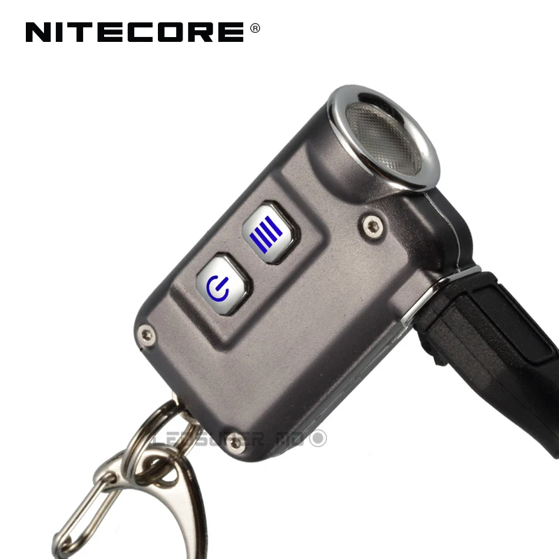 Микро USB зарядка Nitecore TINI 380 люмен мини металлик брелок Светильник Встроенный 280