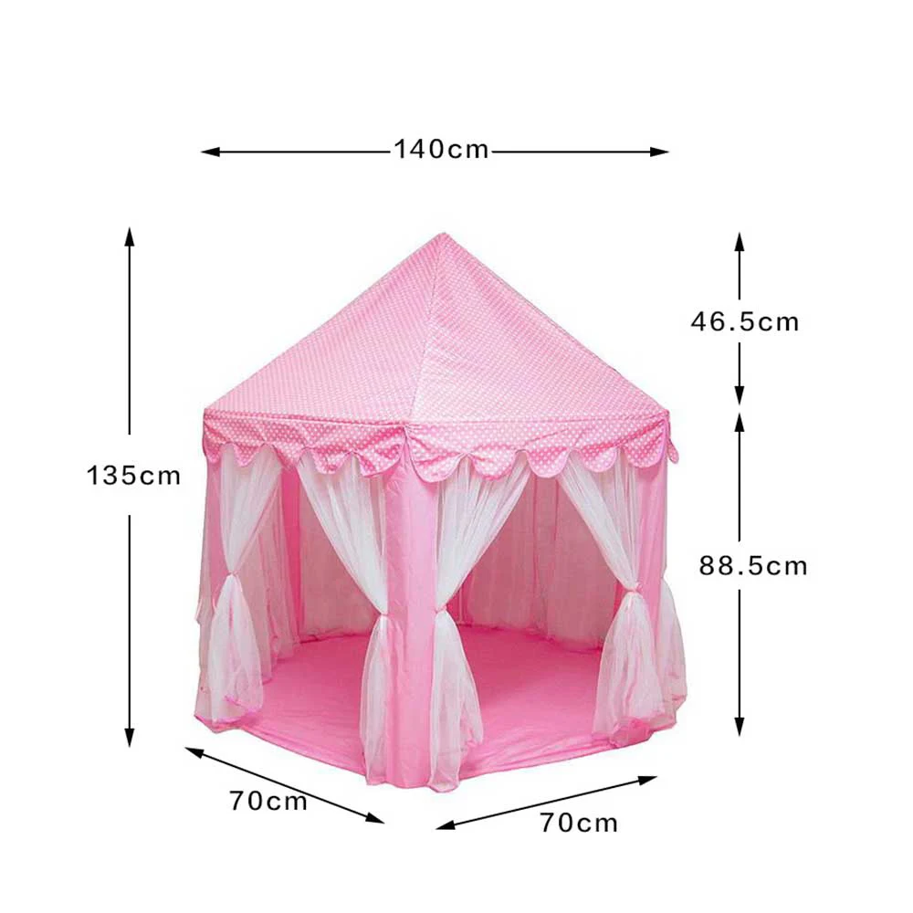 

Girl Princess Castle Foldable Tents Playhouse Ball House Children Playing Sleeping Toy Tent Indoor Outdoor Portable Tent Y40