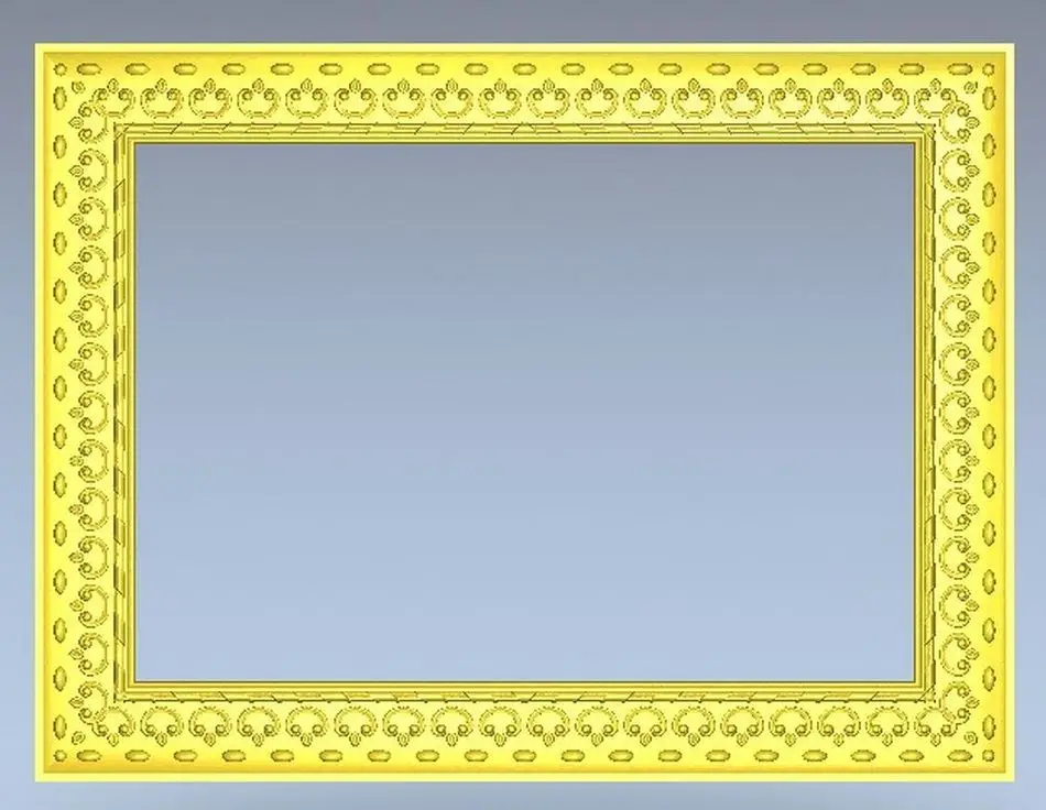

3d model square flower frame design exclusive relief for cnc machine in STL file format --10