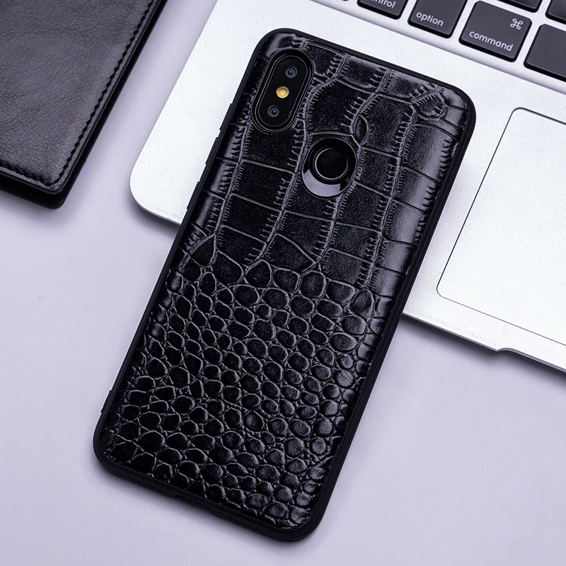 Phone Case For Xiaomi Mi 8 9se 9T A1 A2 A3 Lite Mix 2S 3 Max Crocodile Texture Back Cover Redmi Note 5 6 7 Pro 6A 7A Capa | Мобильные