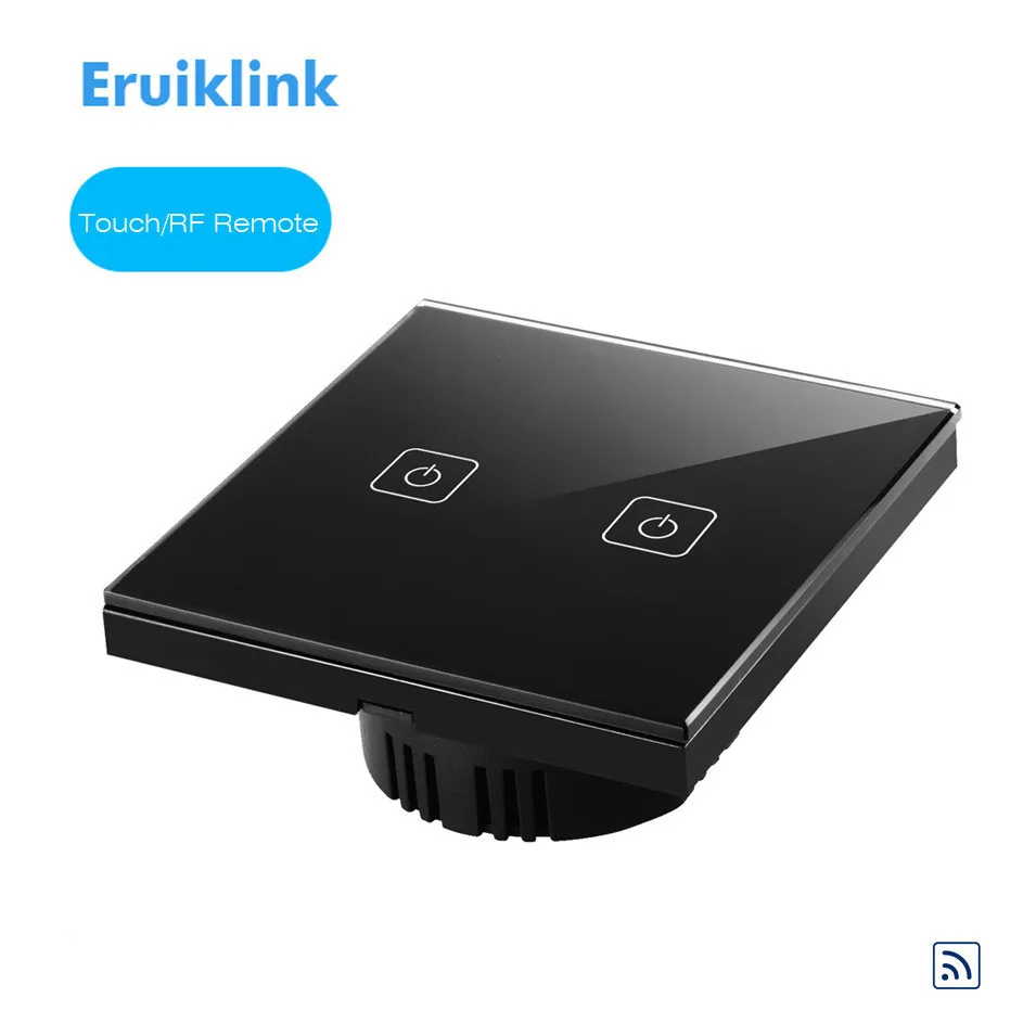 Европейский стандарт Eruiklink беспроводной сенсорный выключатель с дистанционным