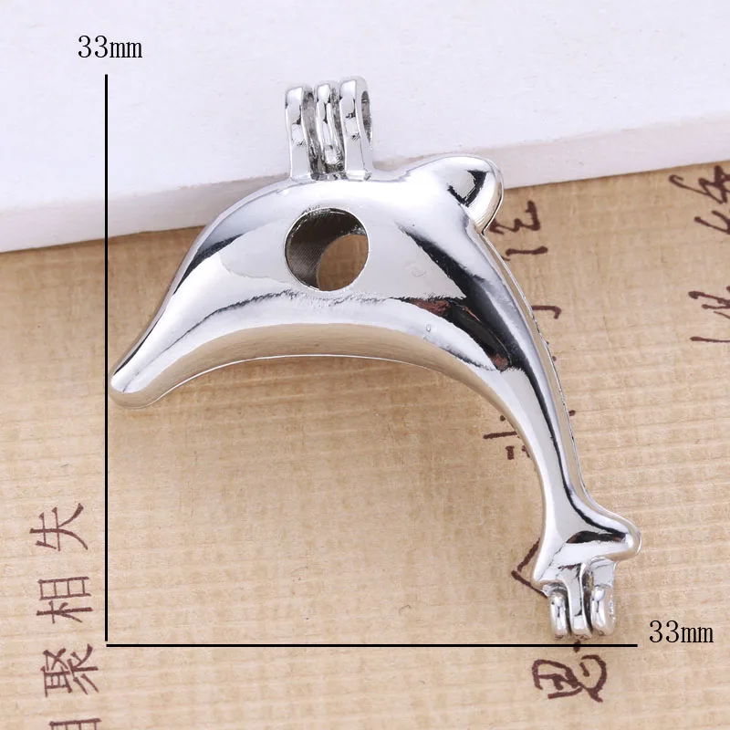 6 шт. Серебряный фетровый шар дельфина для изготовления ювелирных изделий клетка