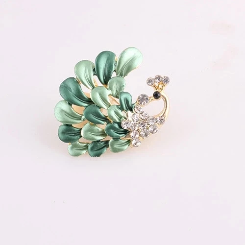 Noble peacock brooch Color paint a corsage | Украшения и аксессуары