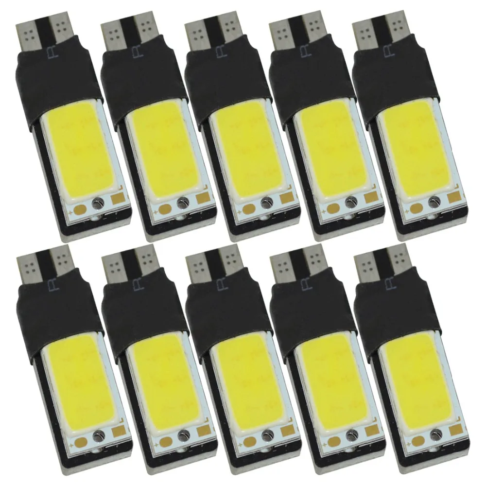 

10pcs/lot T10 COB 6W High Power LED Lights Running Lights W5W t10 cob led