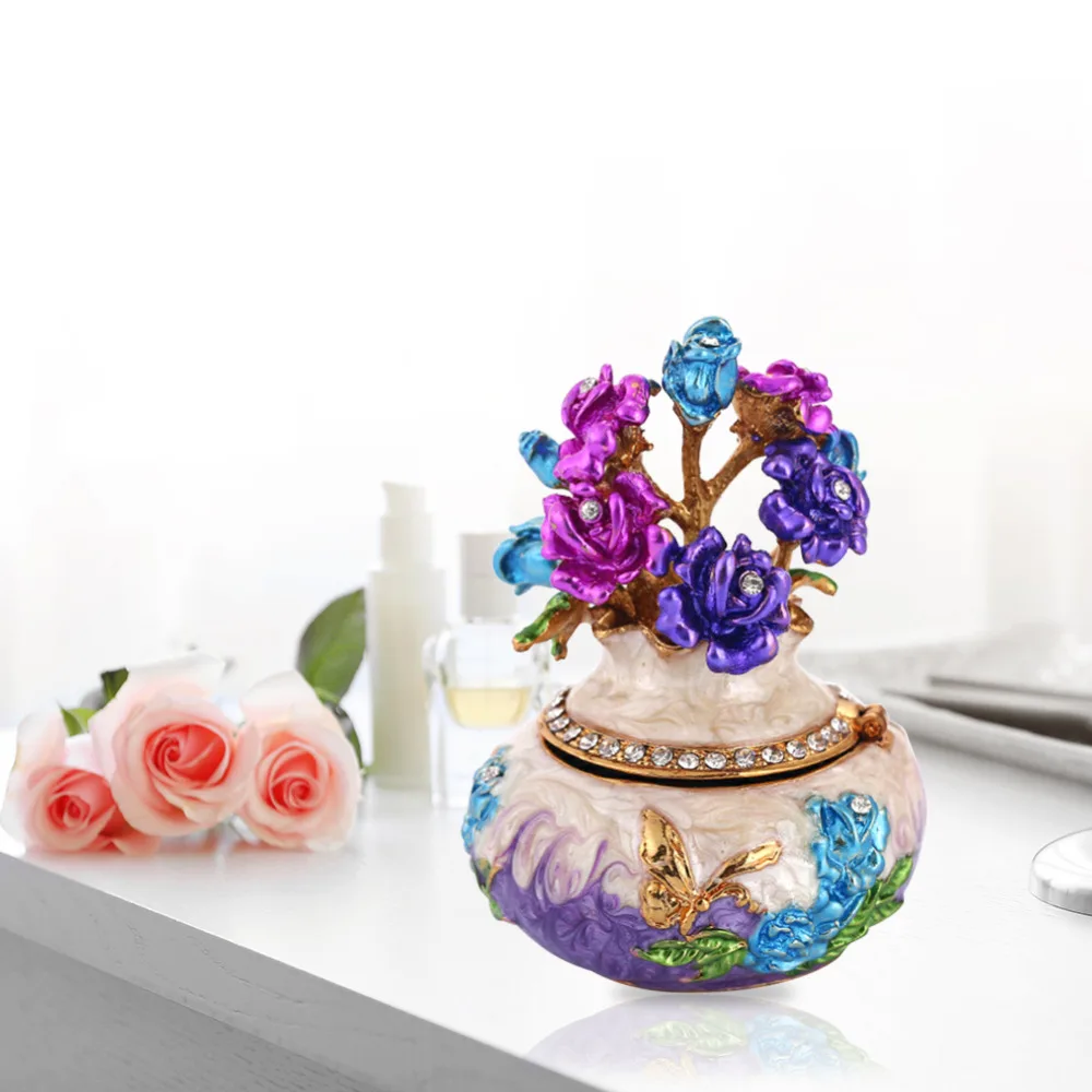 Креативный русский faberge яйцо роскошные украшения на пасхальную тематику яйцо окрашенная коробка на подставке набор с эмалью и кристаллами фигурка безделушка подарок