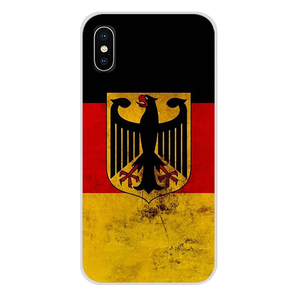 Для Apple iPhone X XR XS MAX 4 4S 5 5S 5C SE 6 6S 7 8 Plus ipod touch Национальный флаг Германии баннер с