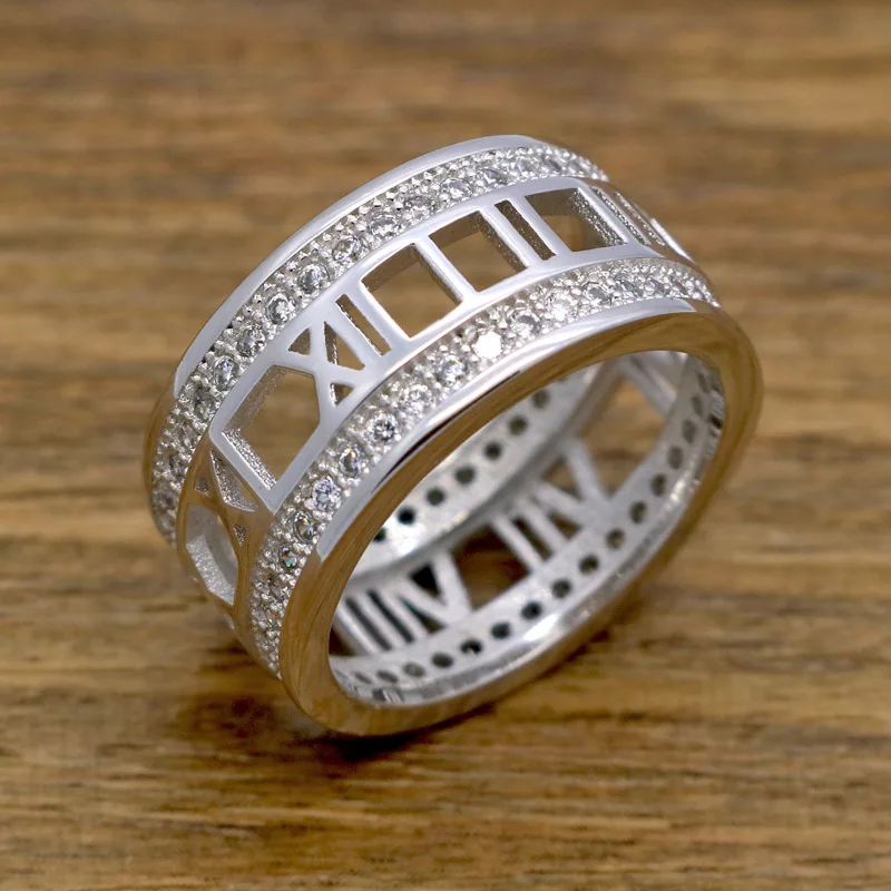 Crystal Rings Female Stainless Steel Wedding Engagement Charm For Women Fashion Jewelry Size 6 8 9 | Украшения и аксессуары