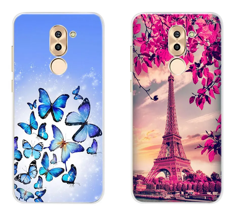 Модный чехол для телефона huawei GR5, задняя крышка, силиконовый мягкий чехол из ТПУ для huawei mate 9 Lite, чехол, чехол для Honor 6X Funda
