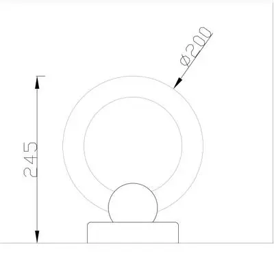 dia20cm table lamp Подвесной светодиодный светильник с акриловыми кругами, подвесной светильник с деревянной подвеской, подвесной светильник, подвесной светильник с подвеской - Цвет корпуса: dia20cm table lamp