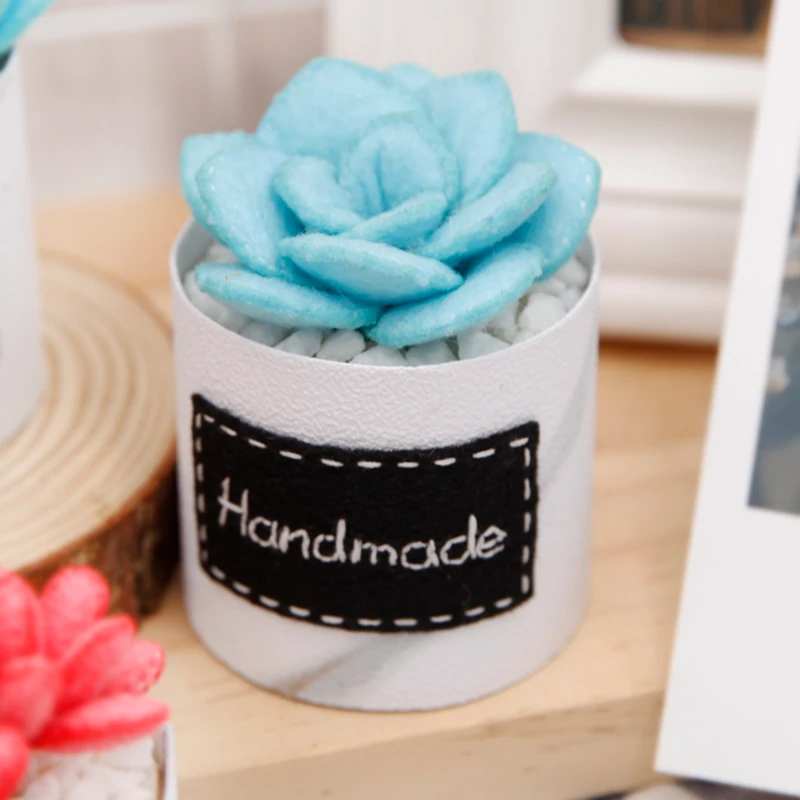 Новый скандинавский 4 вида стилей суккуленты ручной работы в горшке для девочек