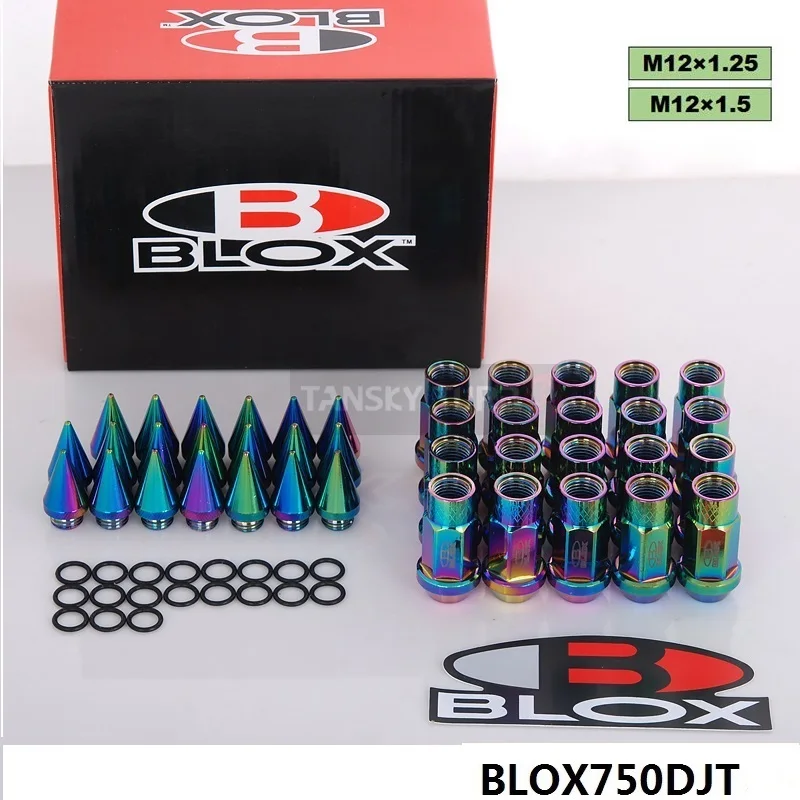 Колесные гайки Blox 50 мм удлиненный тюнер колесные с шипами для колесных ободов m12x1