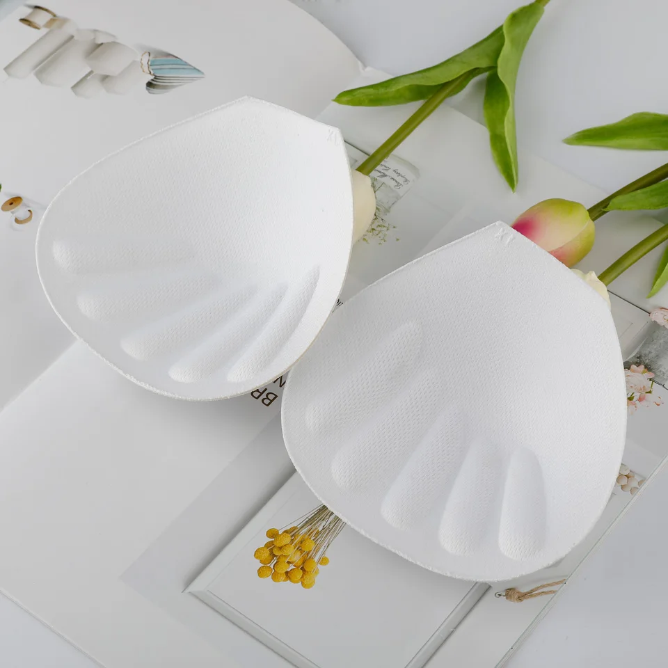 White 1 пара/лот, женское нижнее белье, аксессуары, толстая губка, купальник, прокладки для бюстгальтера, невидимая грудь, банники, пенопластовая вставка - Цвет: White
