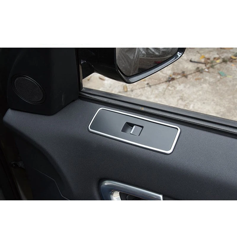 4 шт./компл. Серебристая накладка на переключатель двери автомобиля окна высокое