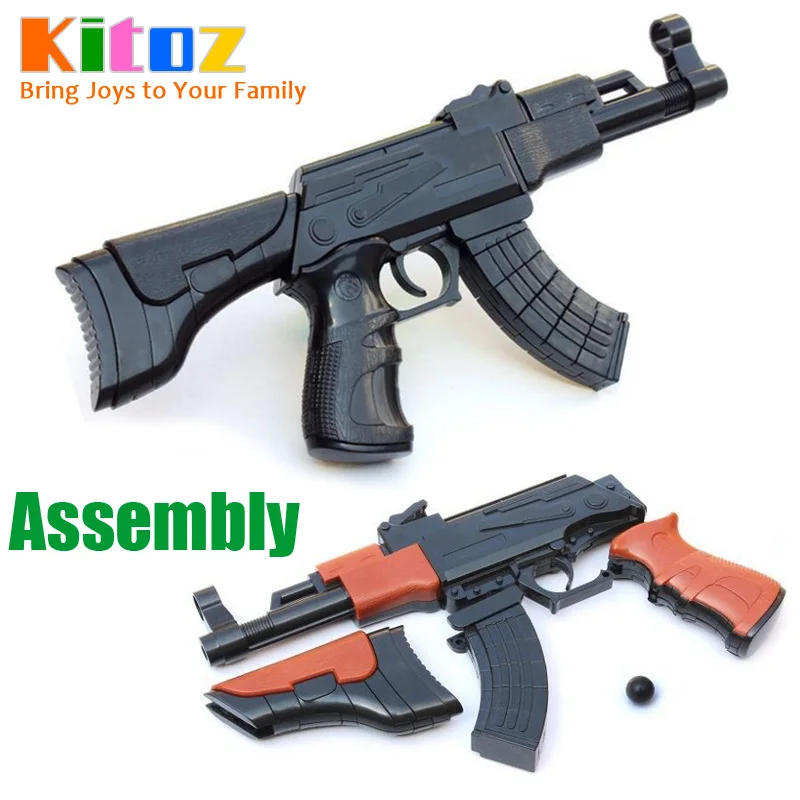 Набор для сборки ружья kitooz AK 47 AK47 сделай сам строительные блоки 3D миниатюрная