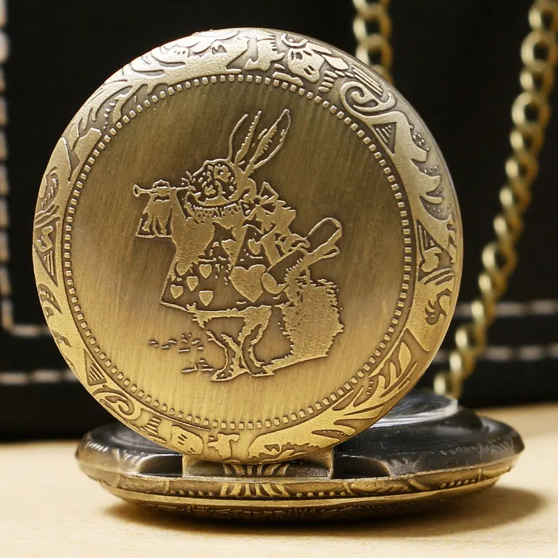 Винтажные кварцевые карманные часы в античном стиле с подвеской виде