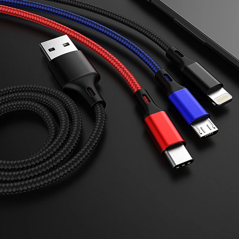 NOHON 3.5A 3 в 1 USB кабель освещение для iPhone X 8 XS MAX XR 7 6 6s Plus Micro usb type C Xiaomi huawei зарядный 2