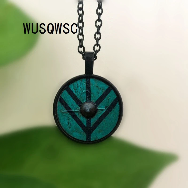 WUSQWSC Новое поступление Колье с кулоном в стиле викингов щит лагерты кулон